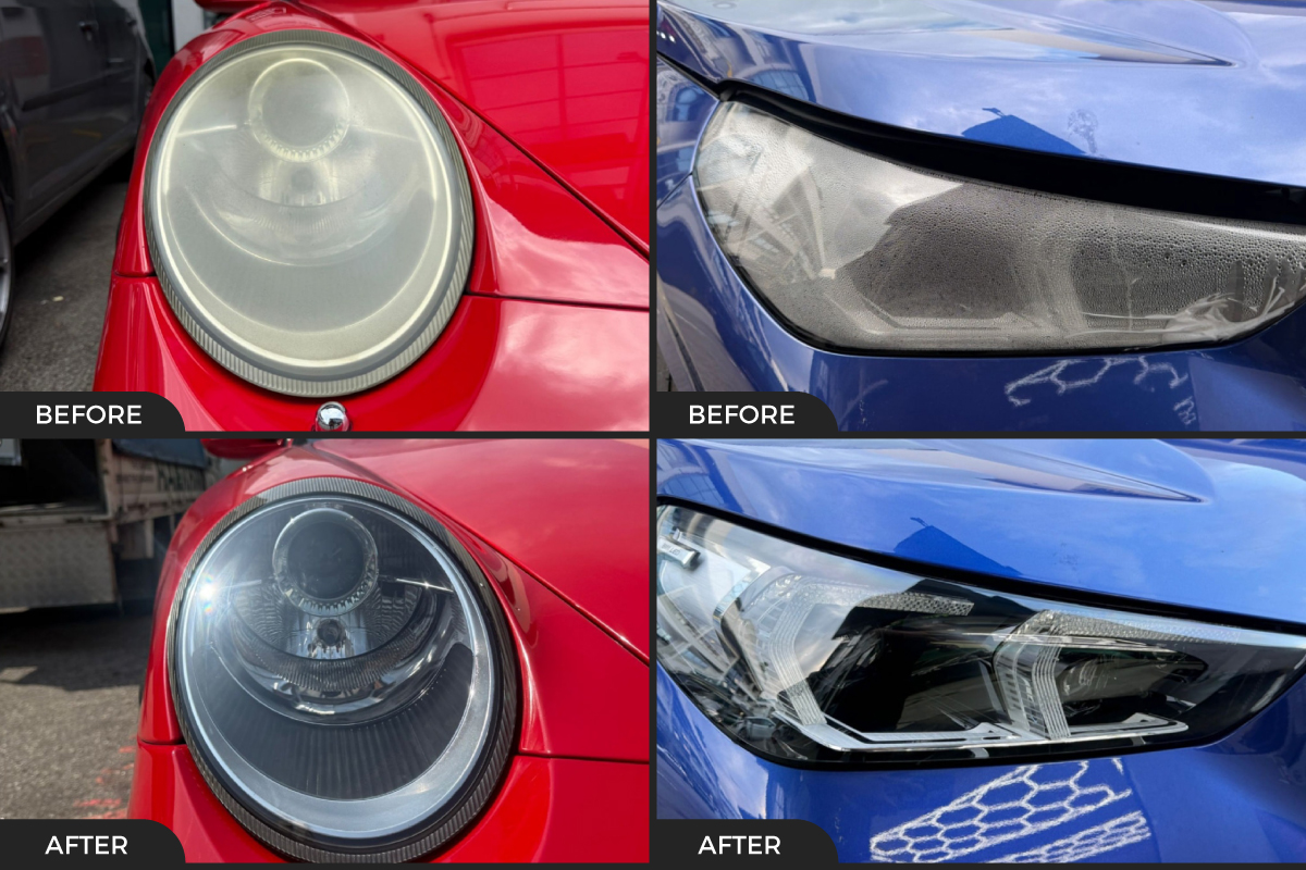 affordable car headlight repair and restoration service.